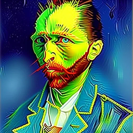 Kedi portresi van gogh