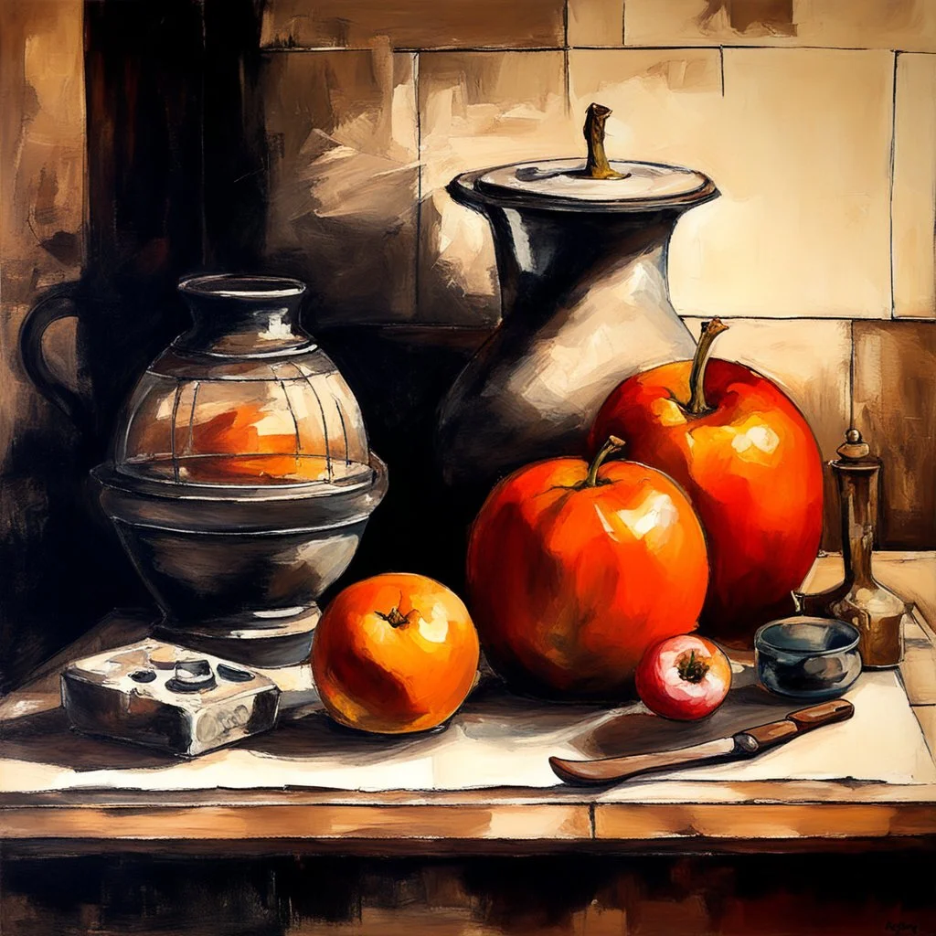 still life oil painting