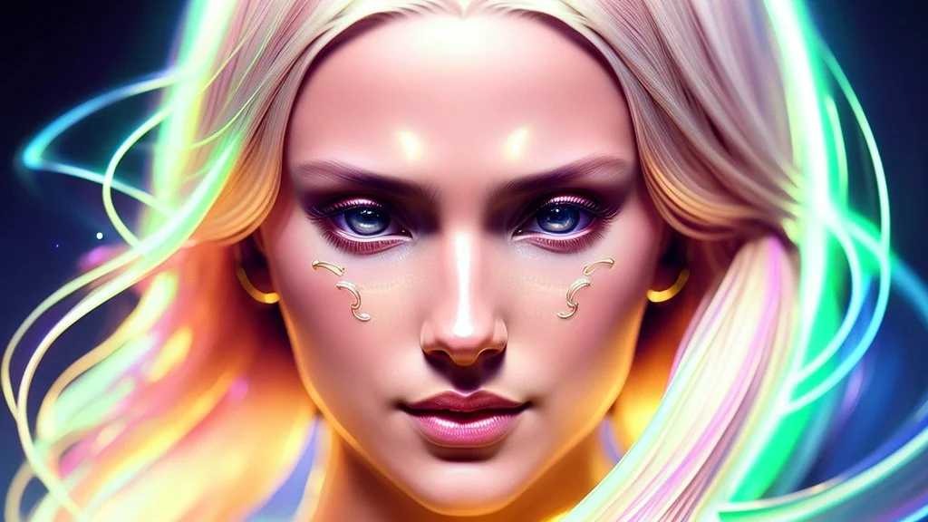 Lexica Aperture v2 Hyper detailed ultra sharp, trending on artstation, vibrant aesthetic, smiling blonde ethereal subtle (((smiling)))+++ luminous heavenly asian goddess, angel, extra-terestrial, colorful, psychedelic, ornate, intricate, digital painting, concept art, smooth, sharp focus, illustration, not human anthropomorphic alien cyborg, art by artgerm and greg rutkowski and h. r. giger, louis royo, salvador dali, 8 k, unreal engine 4