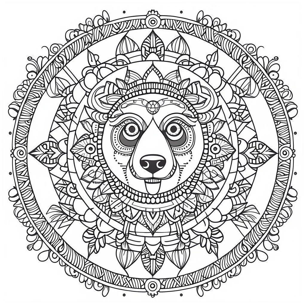 amazing animals, Strange, imaginative, mandala style, full view, realistic, coloring page, only draw lines, coloring book, clean line art, –no sketch, color, –ar 3:4, white background, minimalistic black lines, minimal black color, low level black colors, coloring page, avoid thick black colors, thin black line art, avoid colors, perfect shape, perfect clear lines,