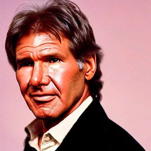 Hyperrealistic, 8k centered photographic portrait of [[Harrison Ford as Han Solo in Star Wars]], leica, 35 mm, technicolor, vivid colors, bokeh, telephoto, 24 mm, close up portrait photo by Annie Leibovitz, film, studio lighting, detailed skin, ultra realistic, bokeh, sharp features