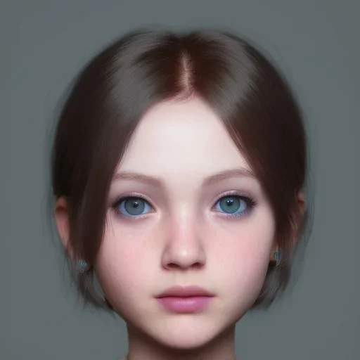 potrait girl look beautiful, eyes like ocean blue, short hair, smile, 8k, rtx, eyebrows like serious, facing left, real, cute, shy expression, hyper realistis, hyper details, color schema aesthetic,