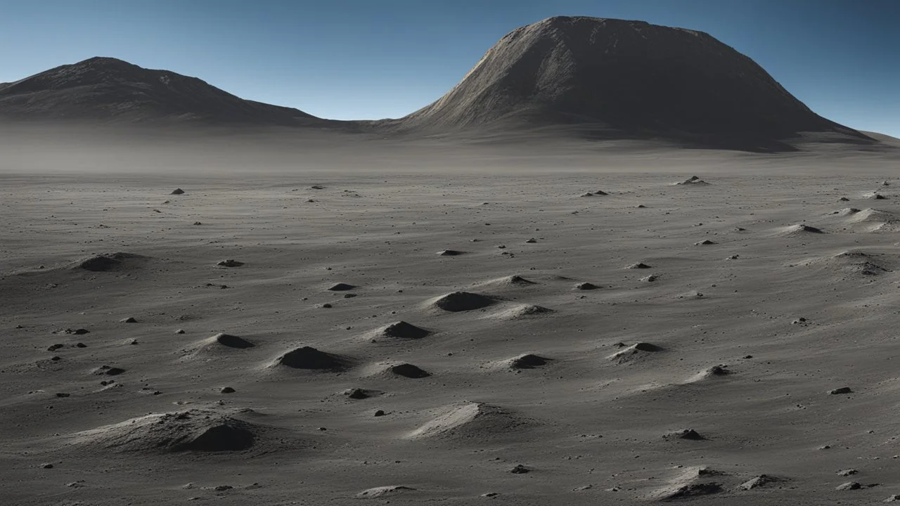 view from the surface of the moon