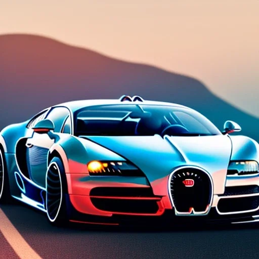 fullbody Drawing of 'bugatti veyron',intricate detail,andrea bonelli,Kilian Eng,Ohrai,evan lee,Aleksandr Sidelnikov,KyuYong Eom,three quarters frontal aerial view,toned colors,16k