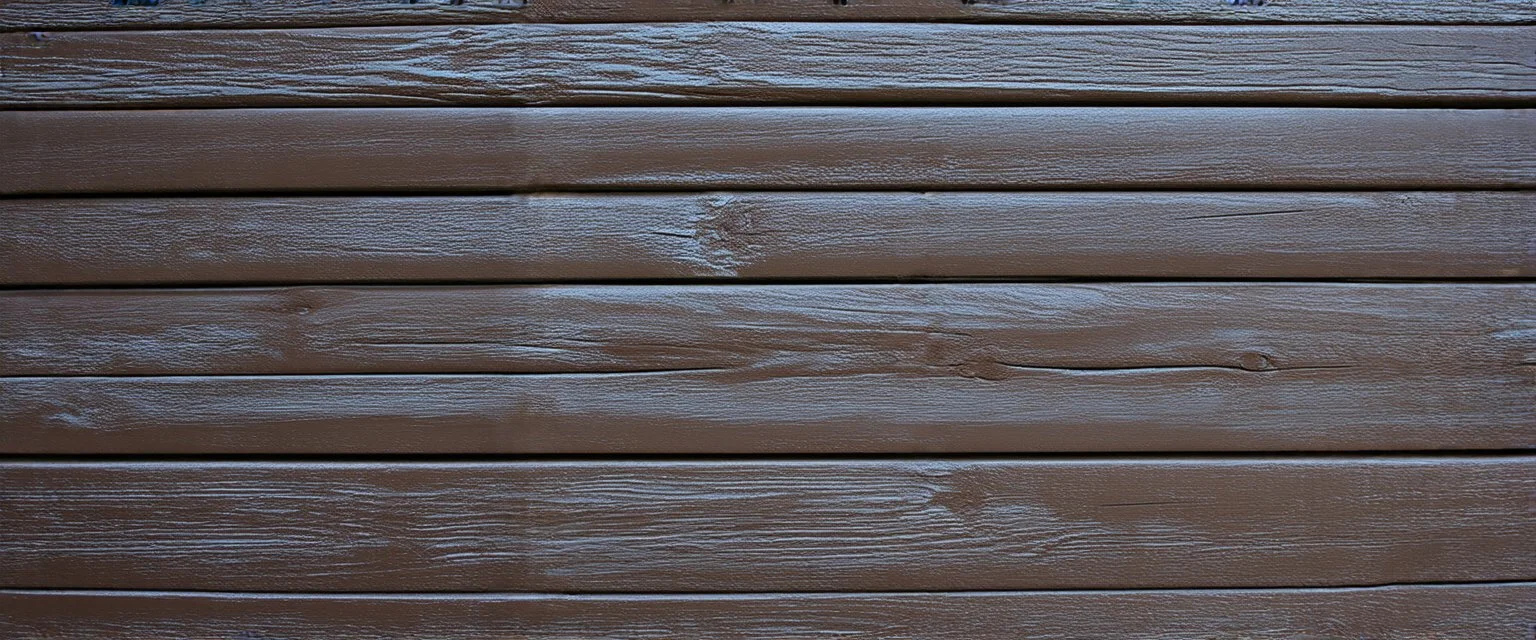 wooden planks painted dark brown