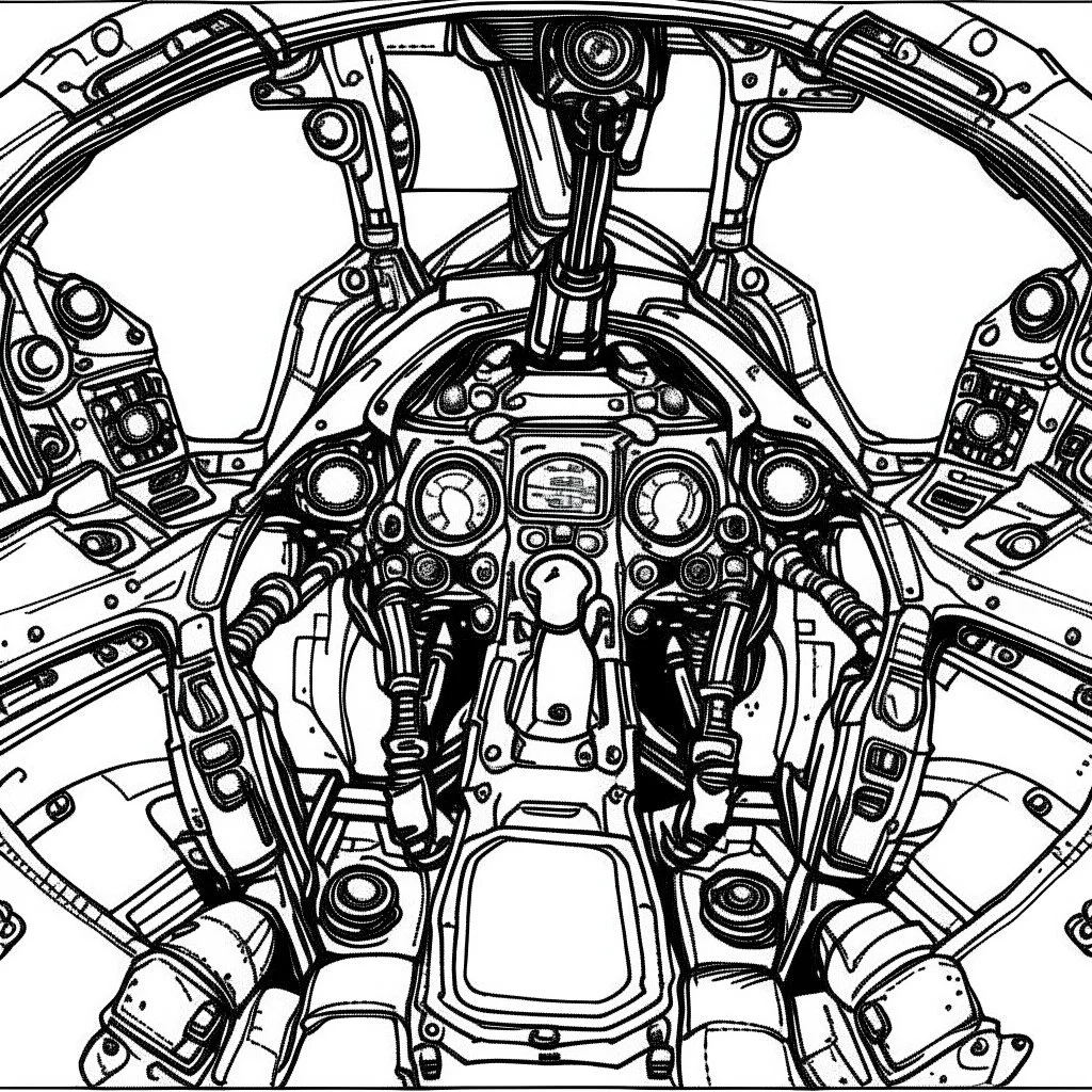 Fighter jet interior