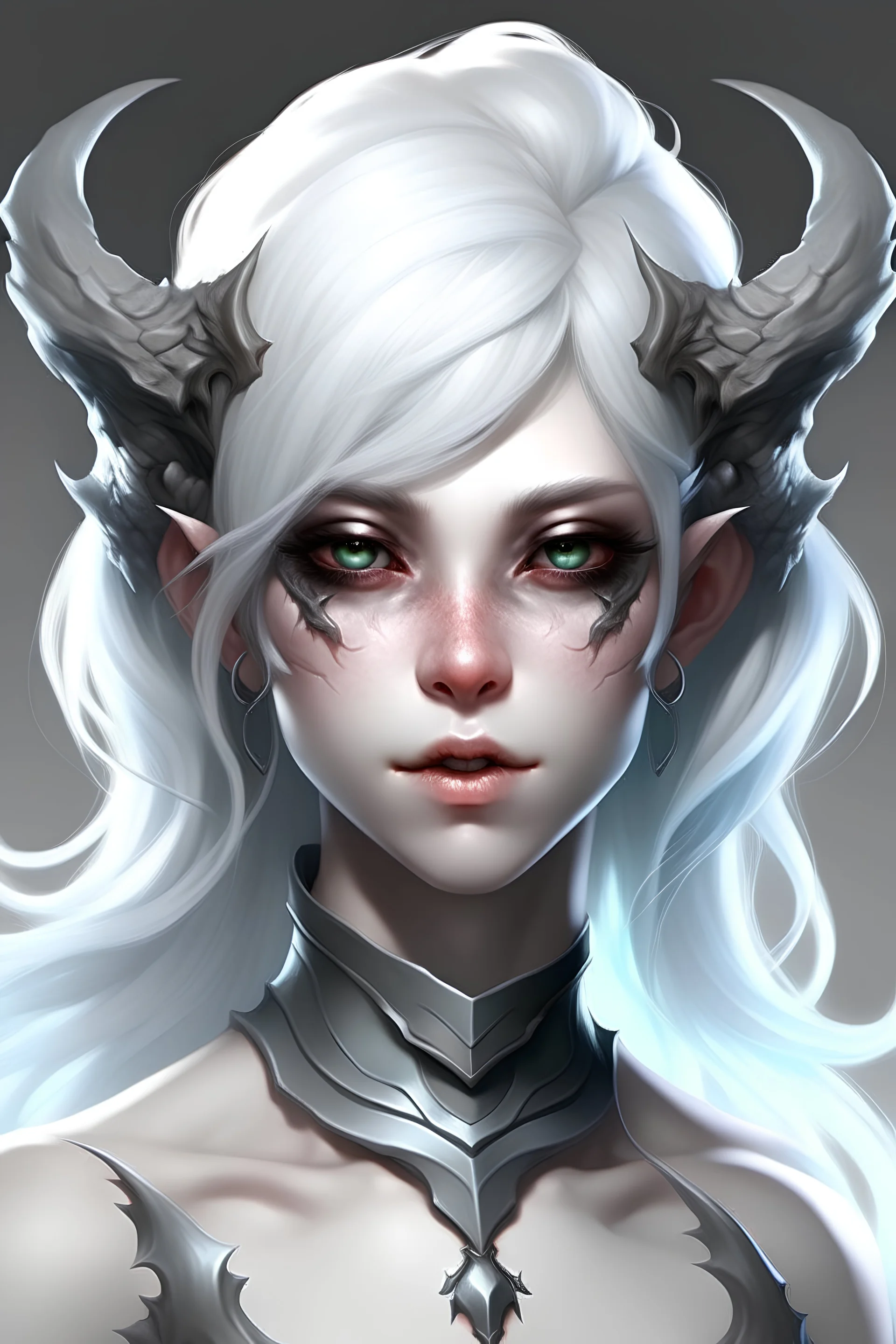 female ice devil white hair