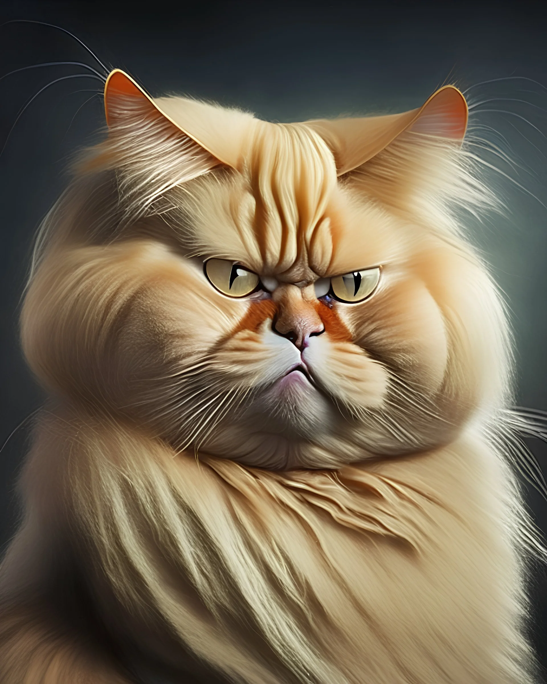 portrait of Donald trump as a cat