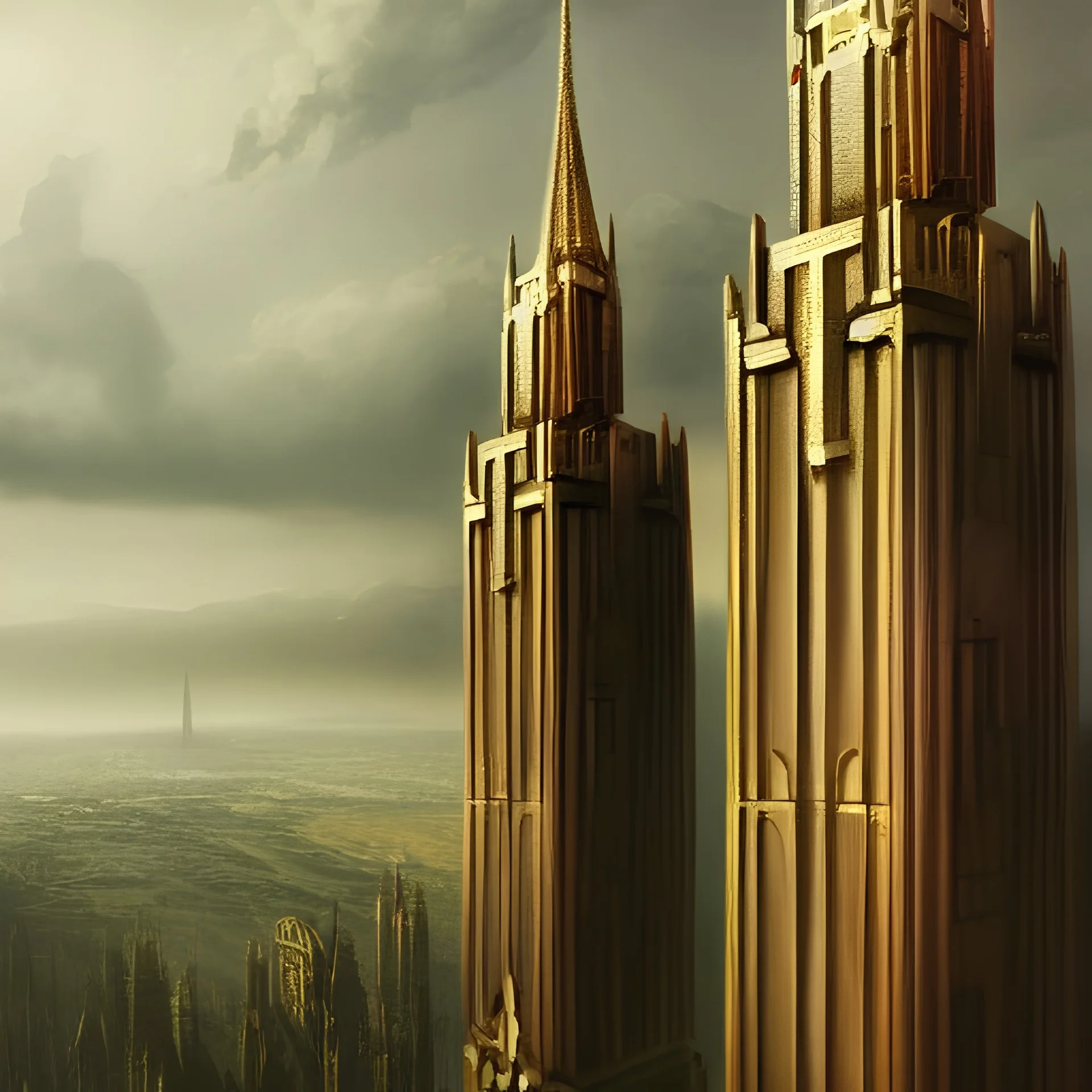 Retrofuturistic,Neogothic architecture,Metropolis otto Hunte, imperial city, uphill Road,detailed facades,detailed painting, 8K resolution, #film, diffuse light,German noir,matte painting,felix kelly