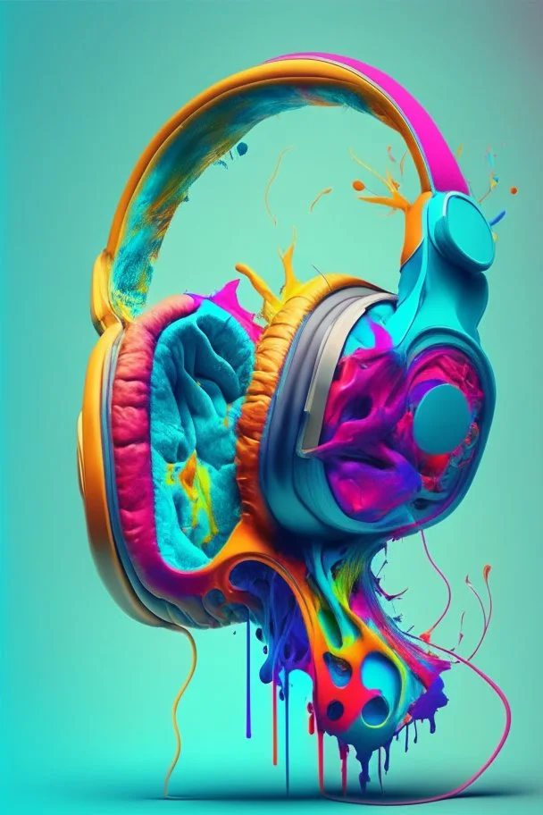 /imagine prompt: headphones, anatomy, colorful,