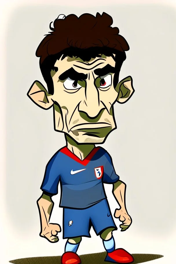 Anthony Modest French soccer player cartoon 2d