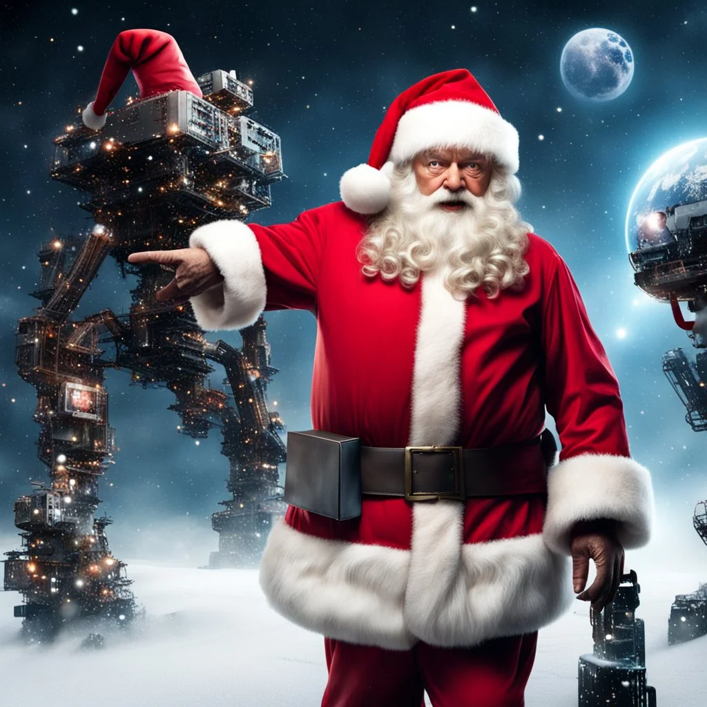 Santa Claus encounters Skynet