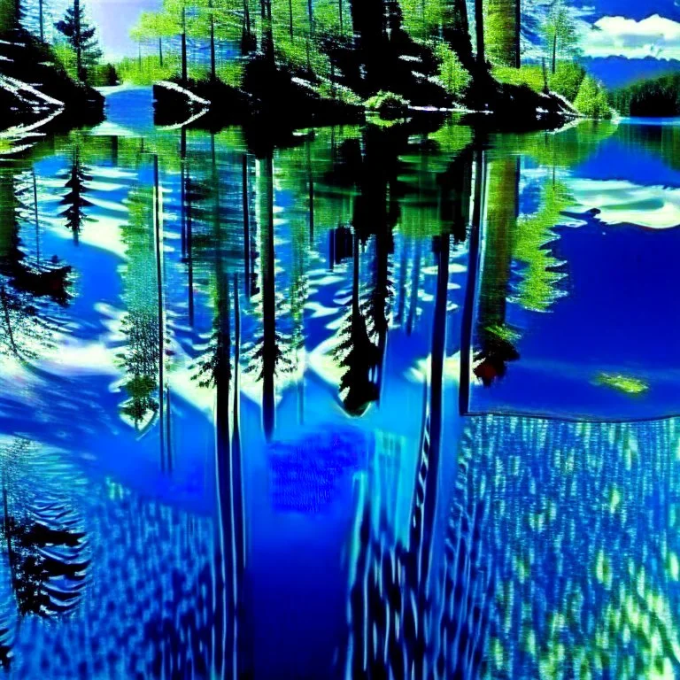 beautiful water mirrored