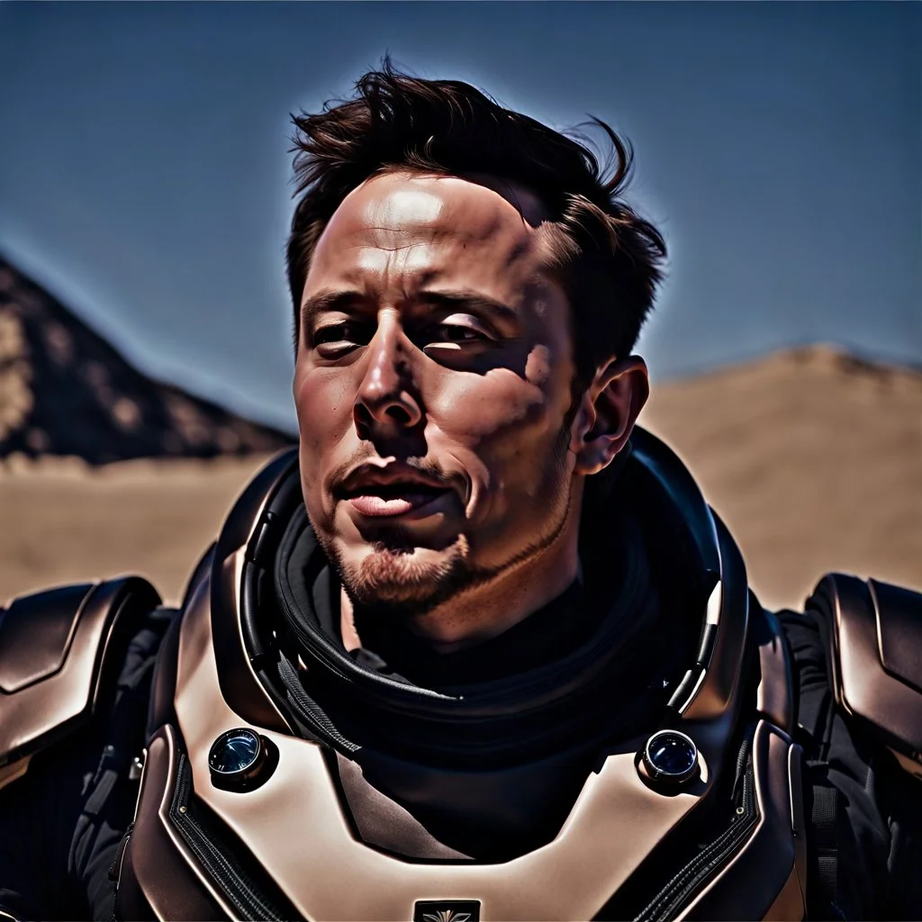 Elon Musk in Dune, Hyper detailed, Realistic, Extreme depth of field, bokeh blur, Alberta all-natural, National Geographic, in the style of candid, imperfection, natural lighting, cinematic, Fuji Film, Anamorphic lens, 2040s, --ar 4:5 --w 150 --style ra