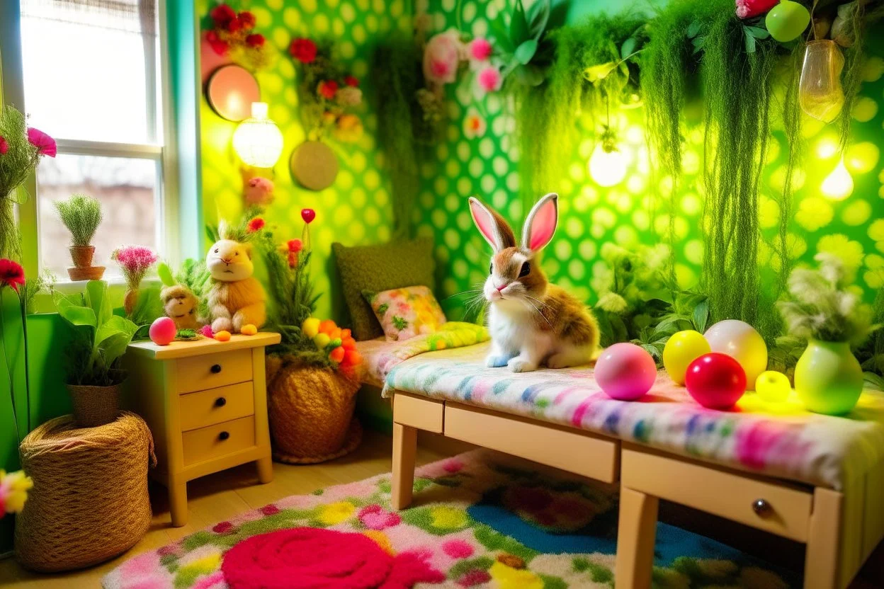 Bubbles the Bunny, with her boundless energy, decided to bring a touch of nature into their room. With the help of Snuggles, they planted a tiny indoor garden, nurturing colorful flowers and miniature plants. The room transformed into a lively garden, teaching the toys the joy of caring for something and watching it bloom.