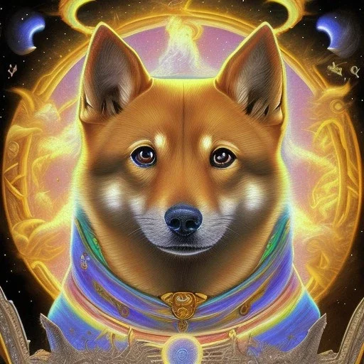 3rd eye doge in heaven