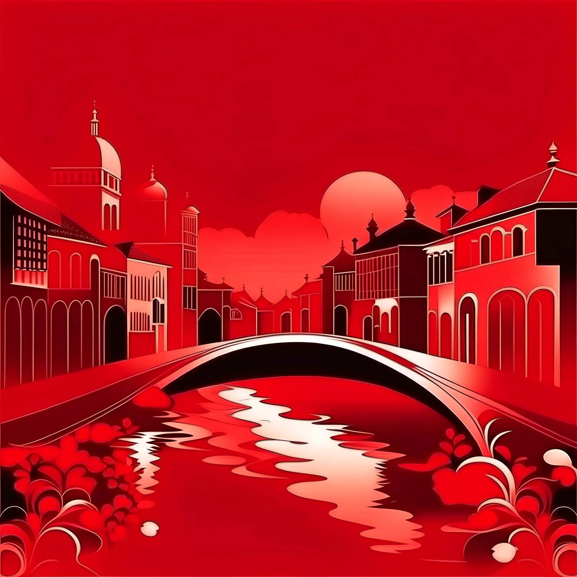 Background Italy Valentine's Day red tones