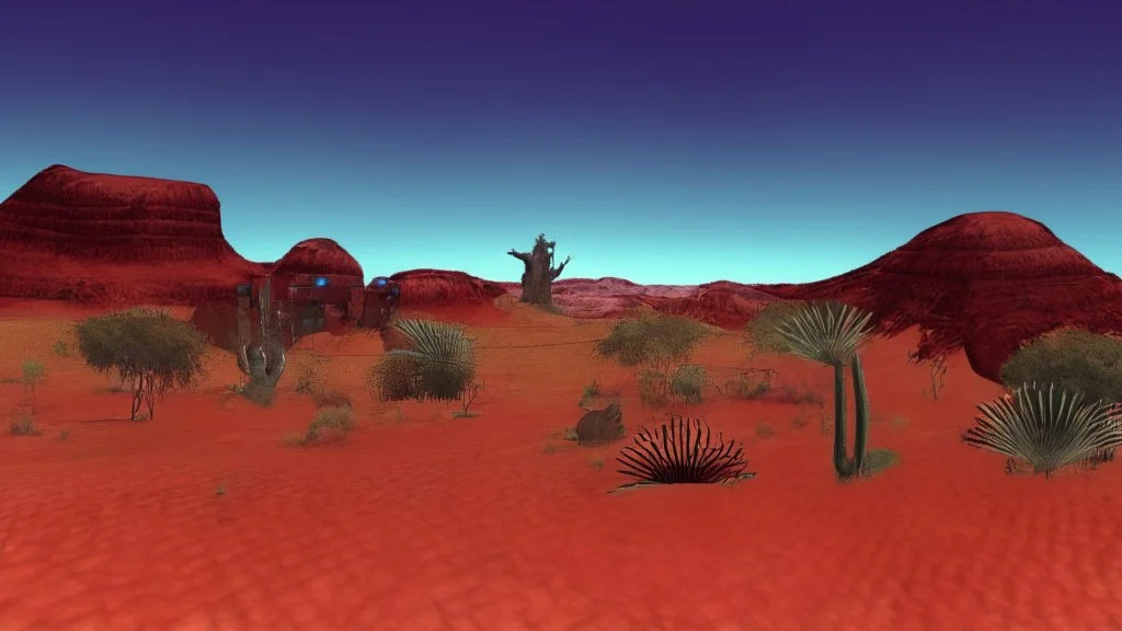 desert city far in the background