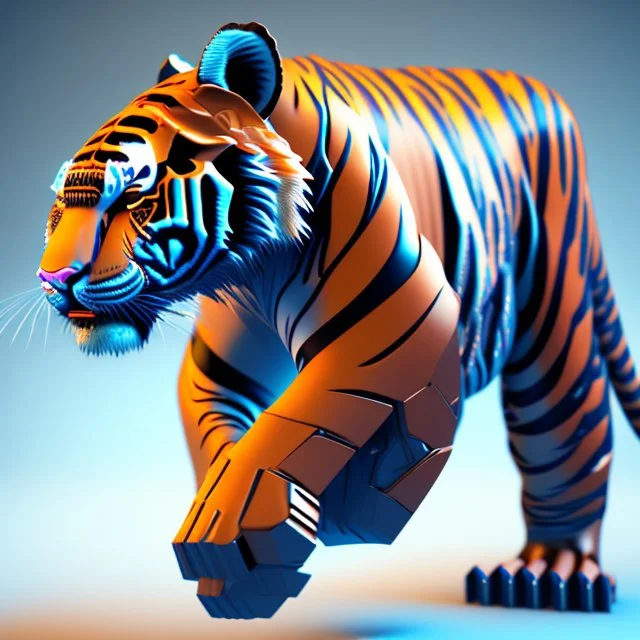 cyber tiger in 3d