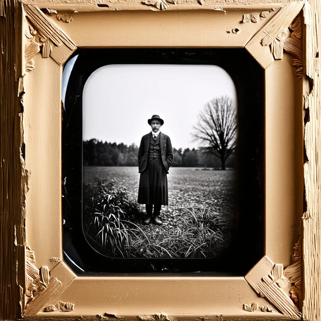 Daguerrotype frame old landscape odd creepy obsessive nostalgia weird