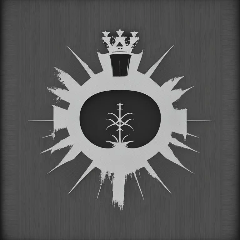 black and white minimal royal europe modern symbol