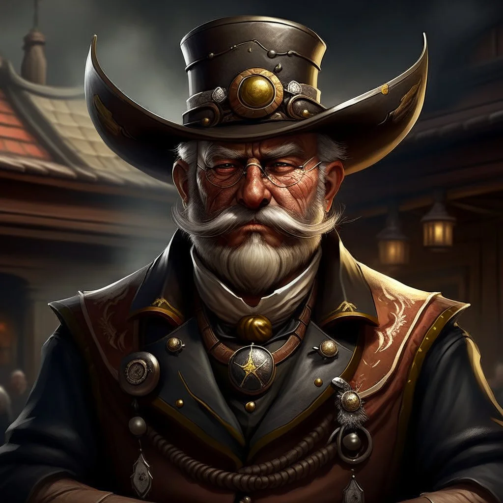 wild west mayor grimdark realistic