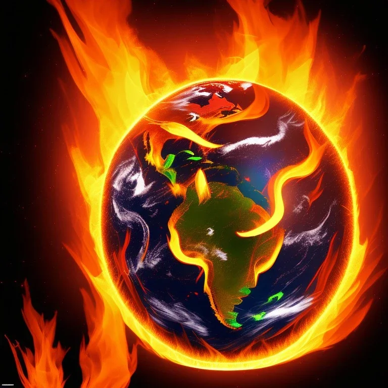 Earth on fire