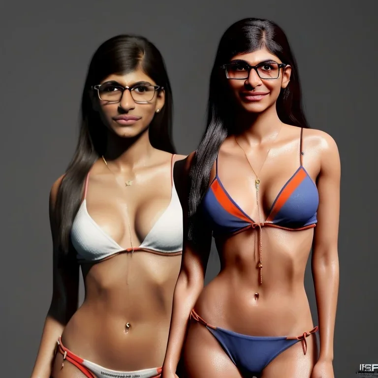 perfect face "mia khalifa" american actress, full boby, realistic, 4k