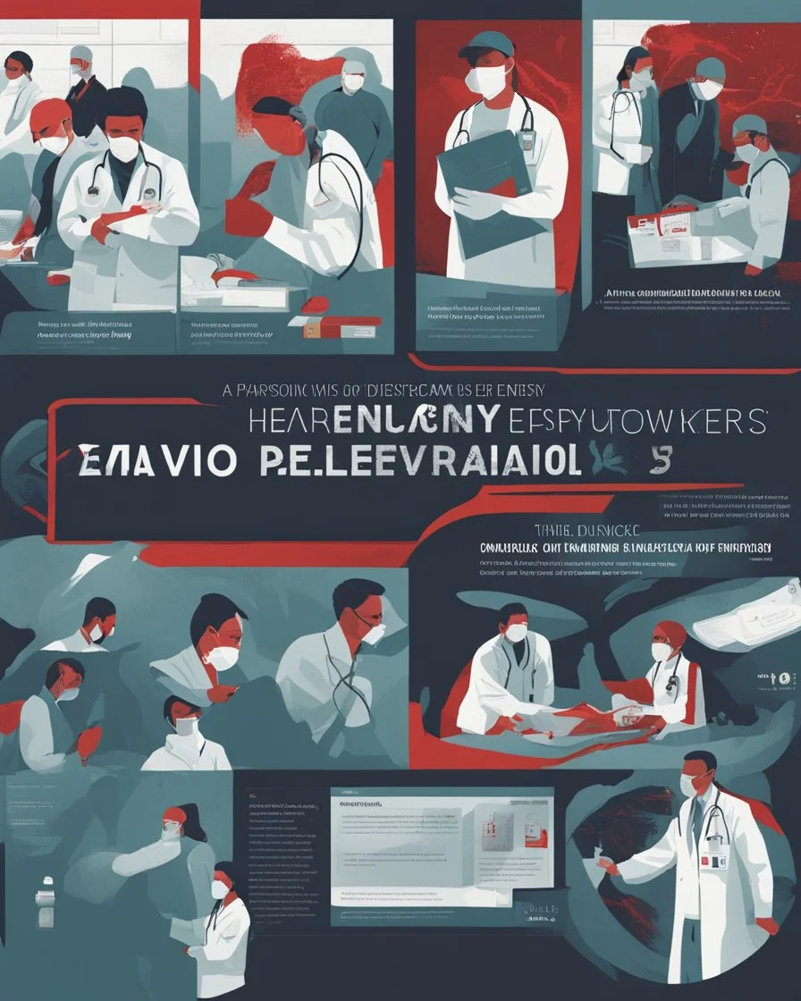 **Cinematic Poster:** A drama highlighting the personal and professional conflicts of epidemiologists and healthcare workers during a pandemic. **Appearance:** Art ideas that encapsulate the essence of emergency evacuation, aid supply, and prompt execution of medical, surgical, and emergency training for pandemics, viral infestations, and disease control. Each of these ideas aims to create a captivating and distinctive narrative that not only entertains but also educates the audience about the c