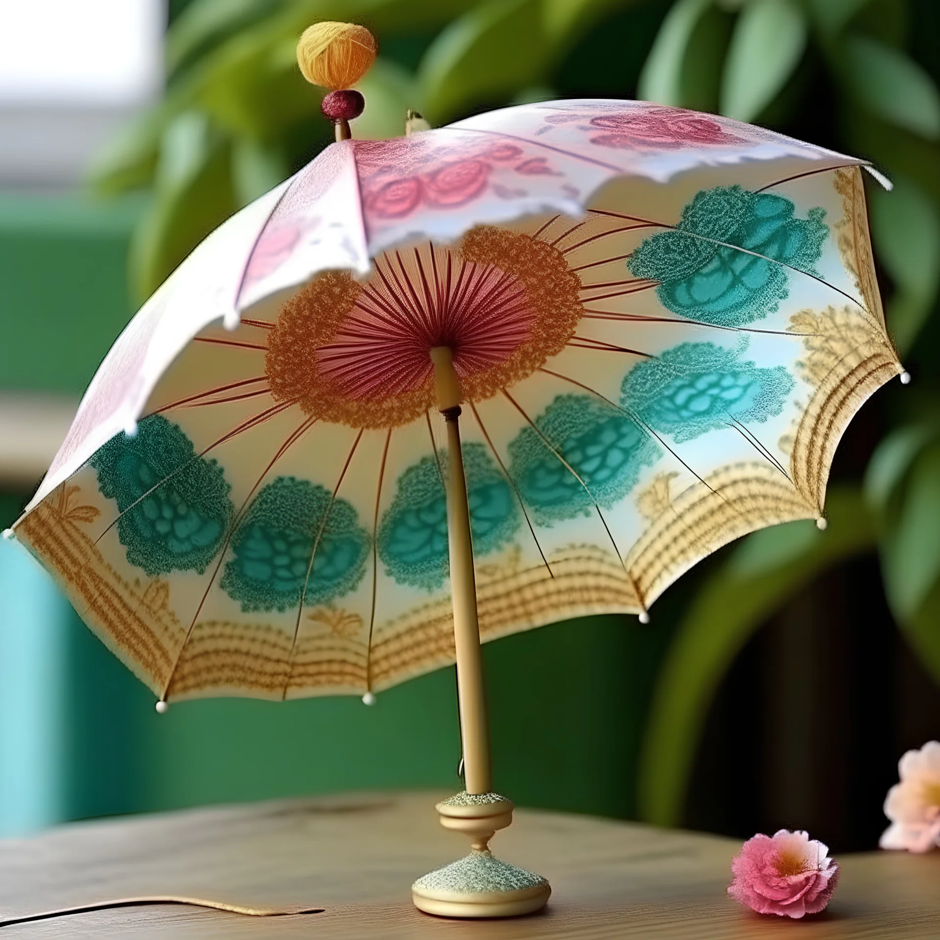 make a beautiful and charming decorative umbrella decoration