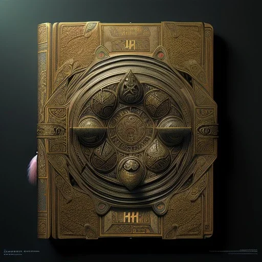 cover of an ancient ornate intricate spell book, cinematic, realistic, intricate details, photorealistic, octane render, 64K, artstation