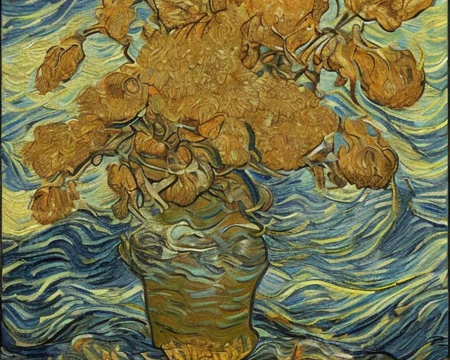 Portrait of a ocean by Van Gogh