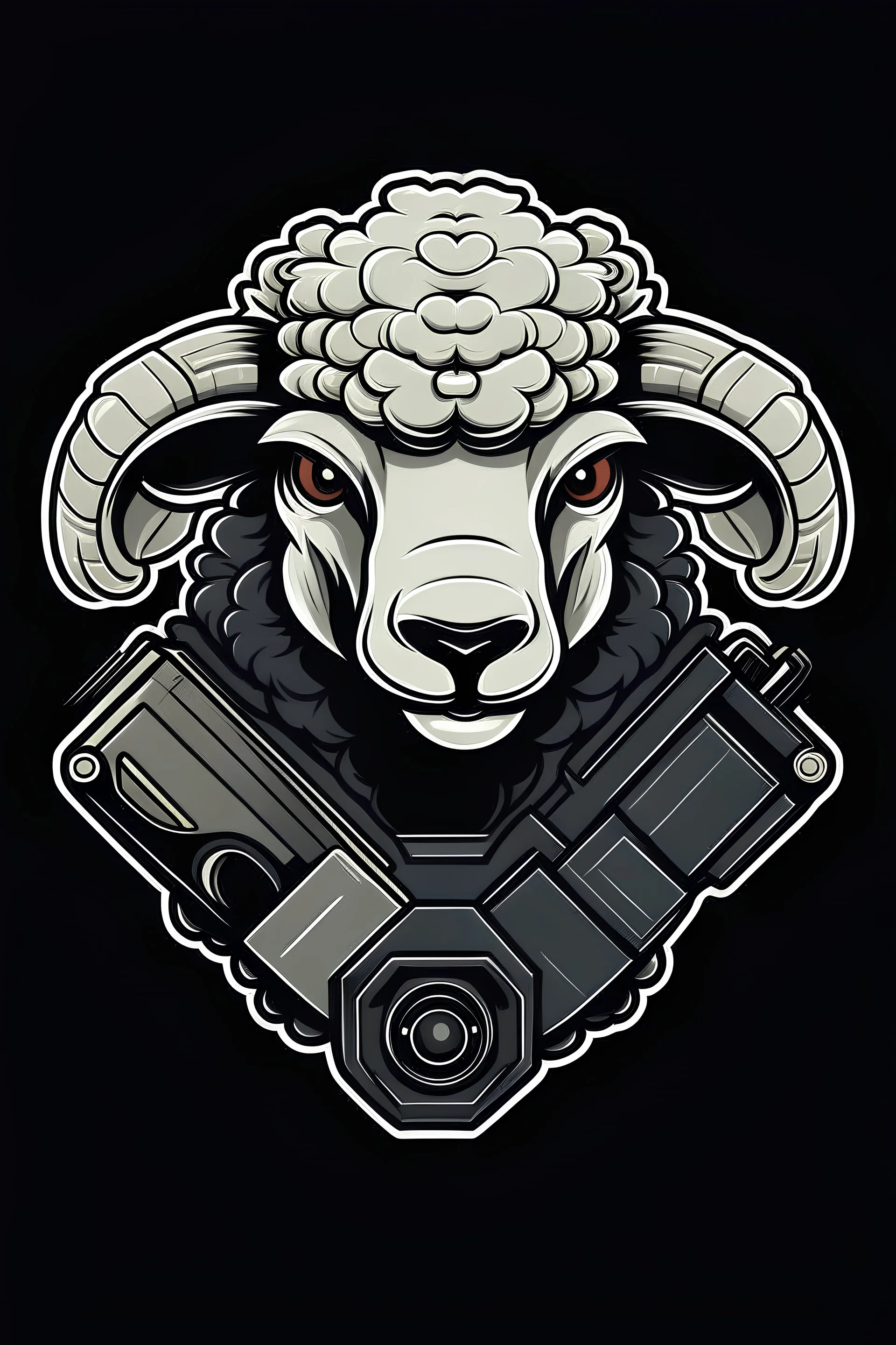 Gaming company Logo of a criminal Sheep