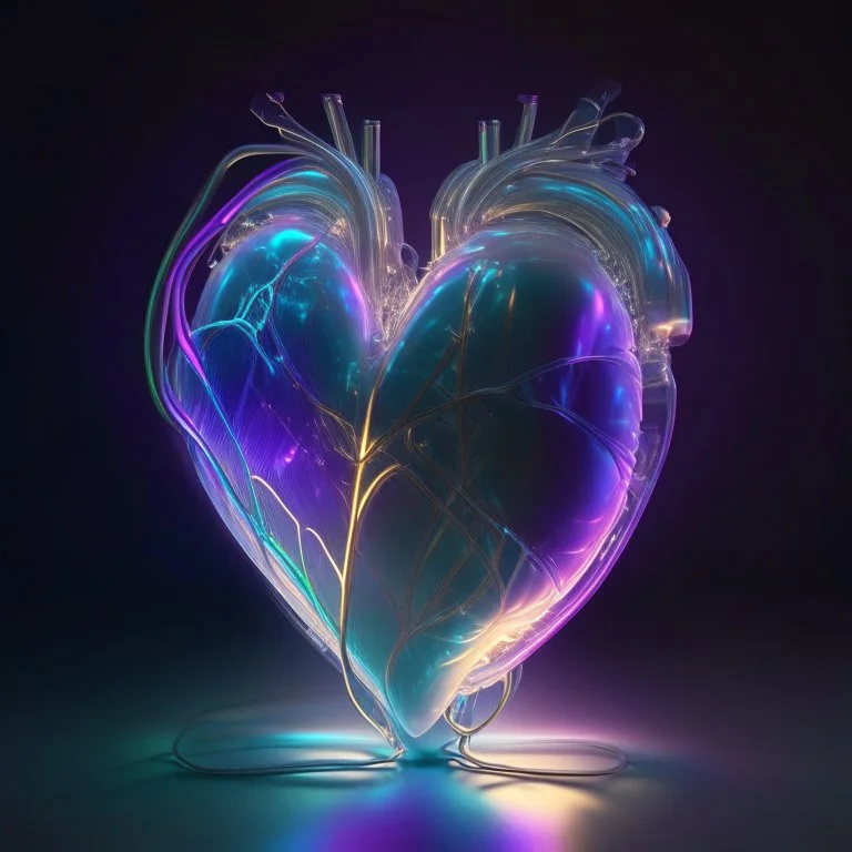 iridescent electric heart