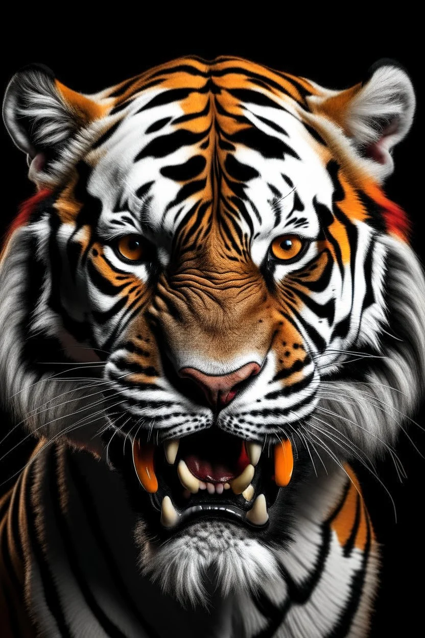 A picture of an almighty tiger in the form of a joker, a professional, high JPEG image