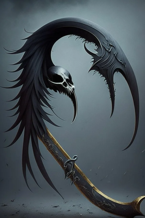 black big scythe