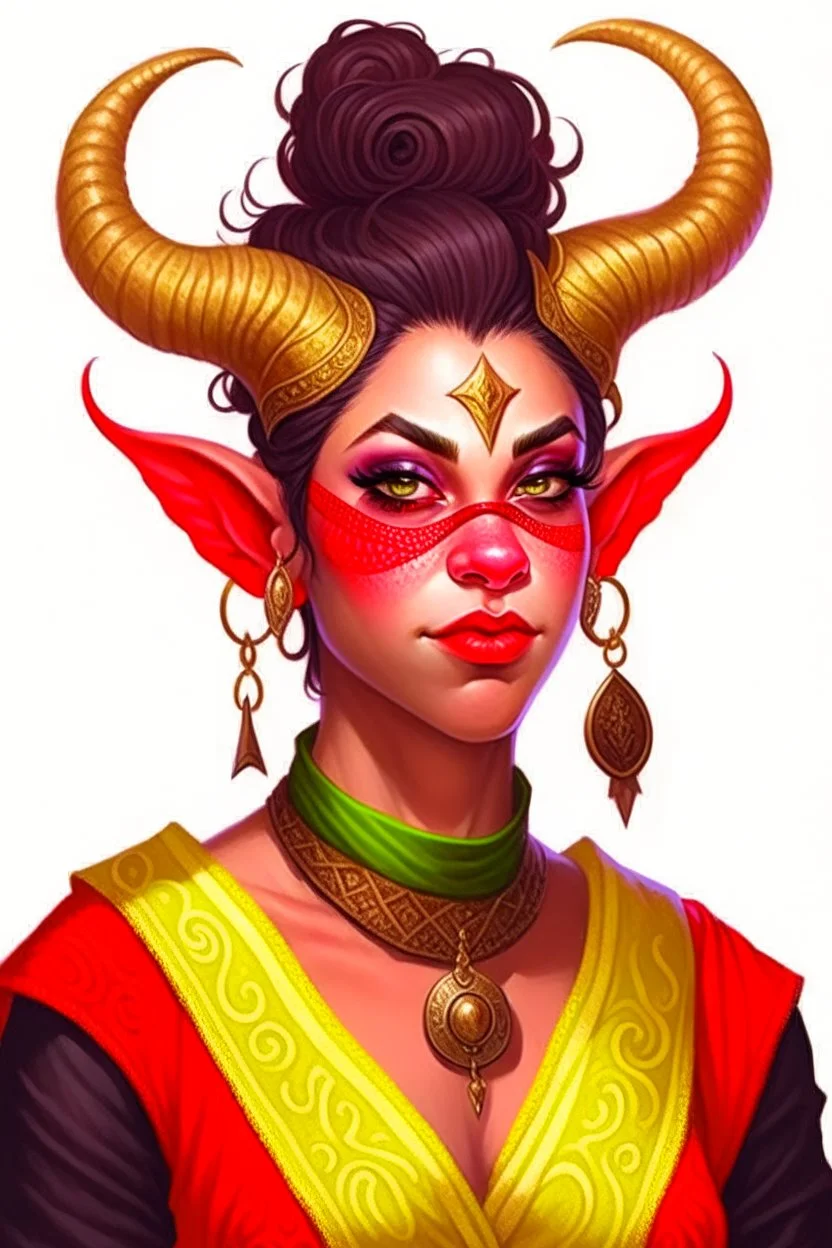 this tiefling woman as a teenager