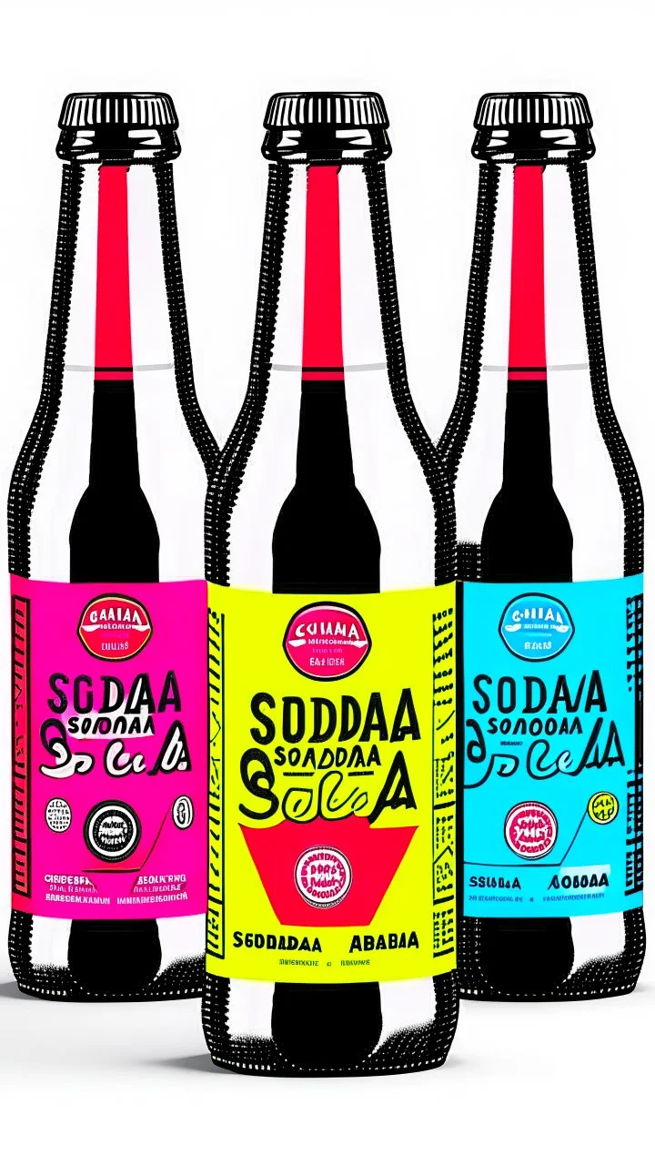 Soda label design