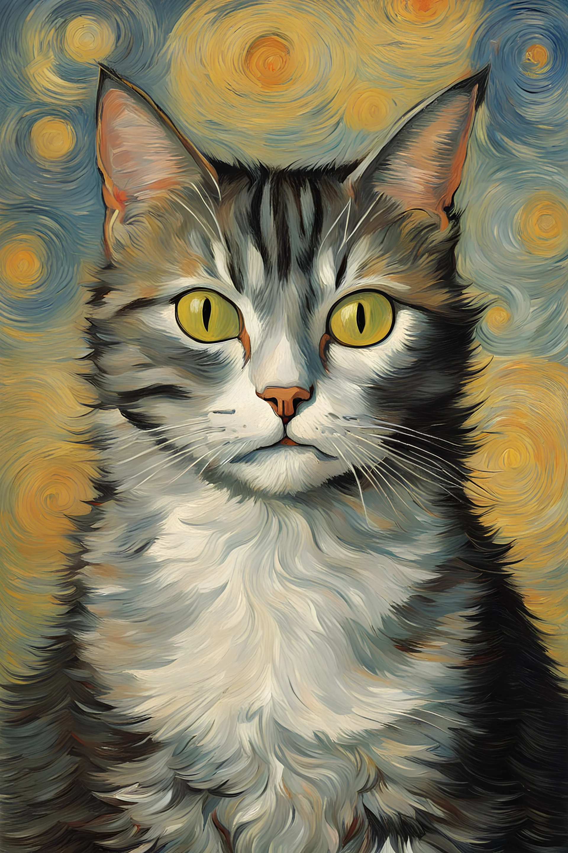 Porträt einer Katze von Van Gogh