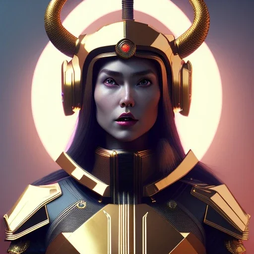 woman, rounded face, black, gold, samurai helmet, decorative color feathers, retro futuristic, bamboo coat, soft color, highly detailed, art stations, concept art, smooth, unreal engine 5, god rays, ray tracing, RTX, lumen lighting, ultra detail, volumetric lighting, 3d, finely drawn, high definition, high resolution.