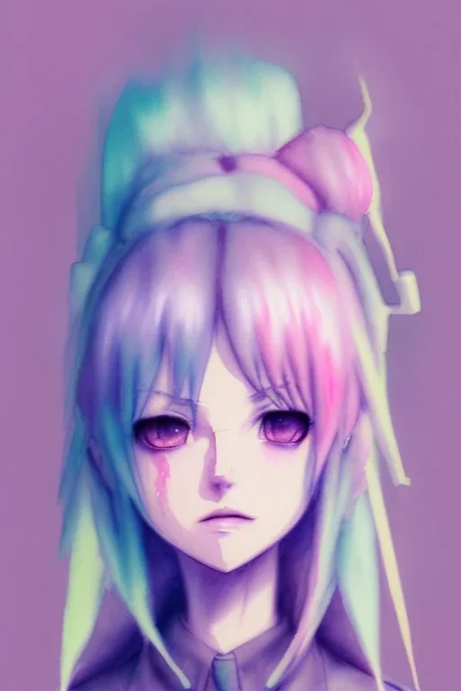 Watercolor Pastels Pastel PastelGoth PastelPunk PastelGore PastelAcademia PastelMilk DanishPastel PastelLacecore Anime Character, detailed, vibrant, anime face, sharp focus, Character Design, WLOP, Artgerm, Kuvshinov, Unreal Engine