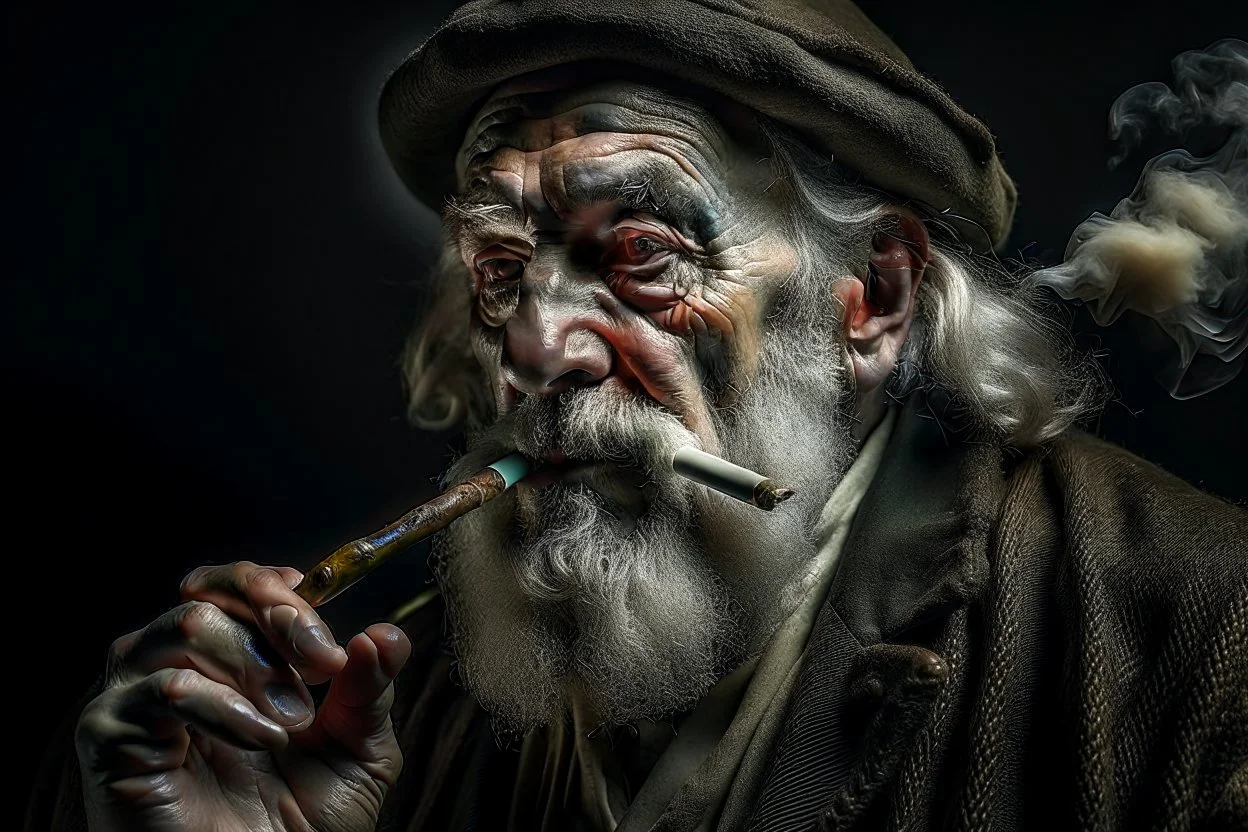 Nikodémusz nagymester cigarettával a szájában