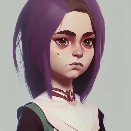 Portrait of an adorable witch kid by Nick Harris