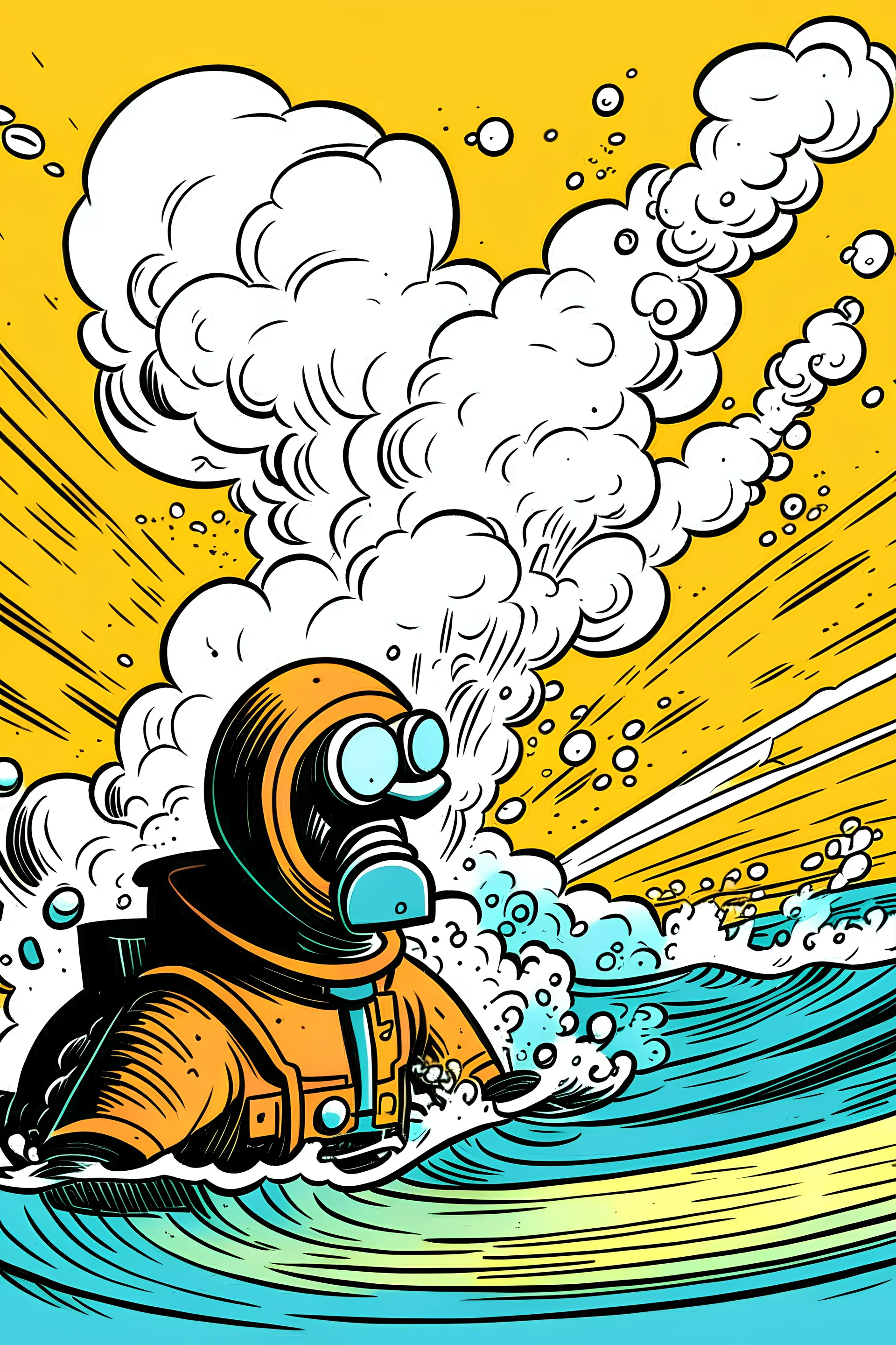 a character has Water breathing and uses a nuke