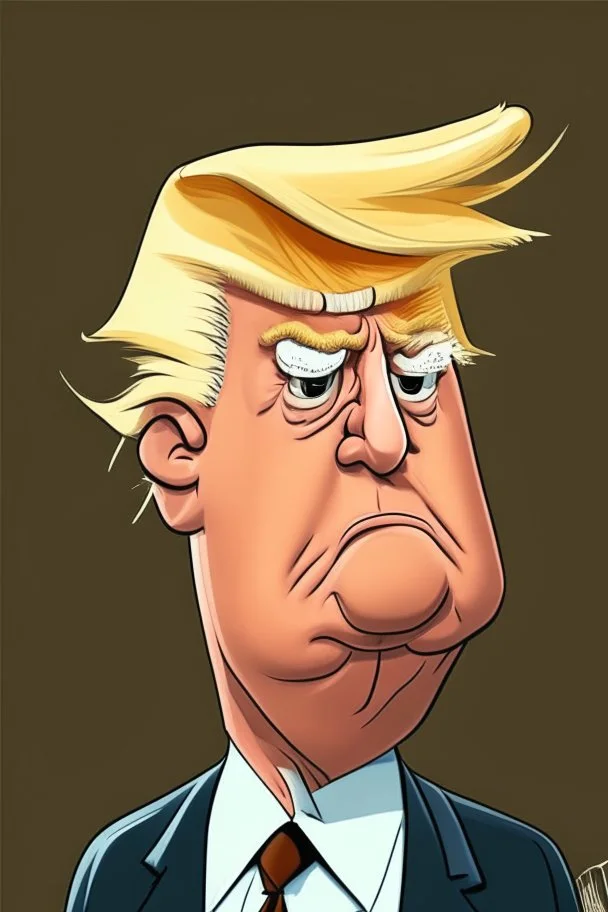 Donald Trump Former President of the United States r ,cartoon 2d