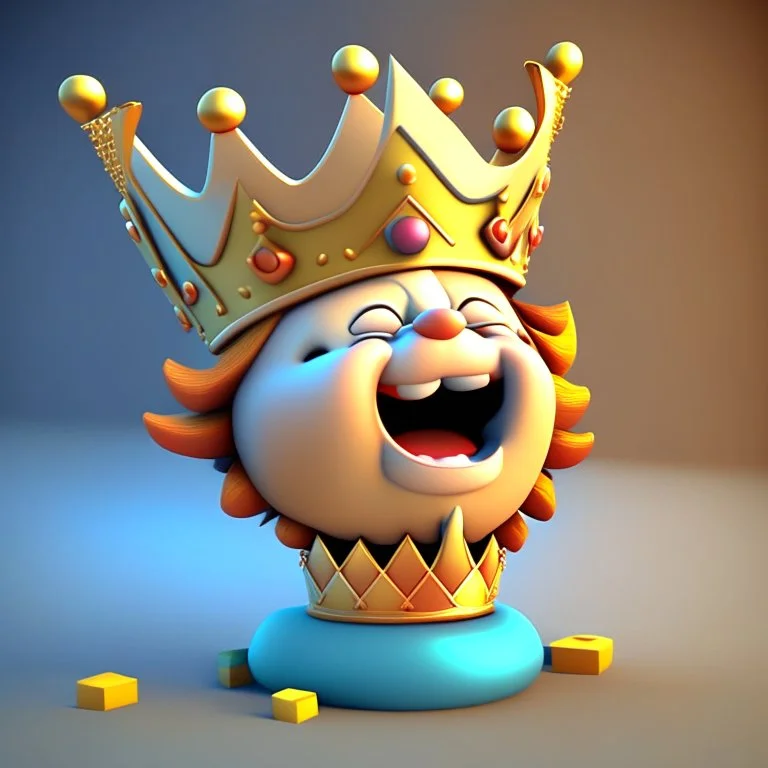 King cheerful 3D cute