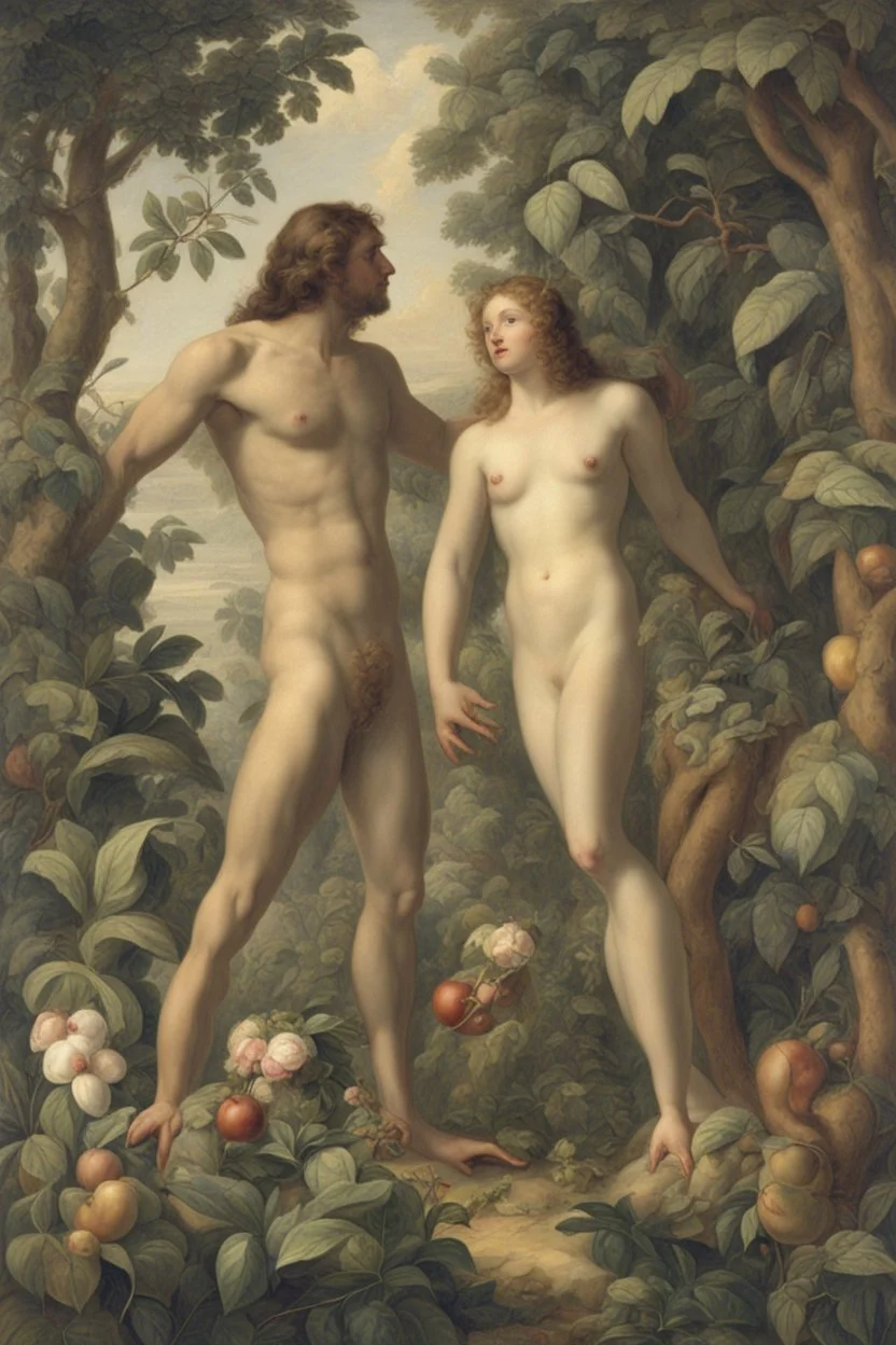 adam and eve in the garden of eden