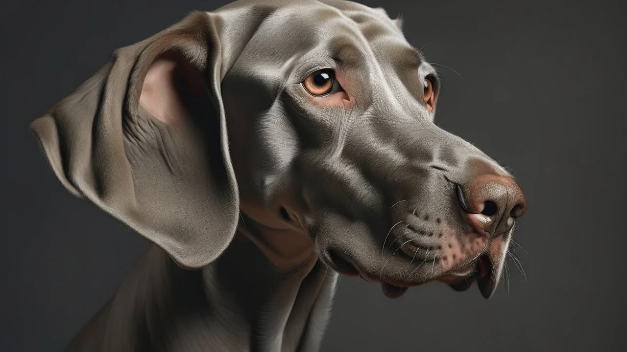 photo realistic Weimaraner