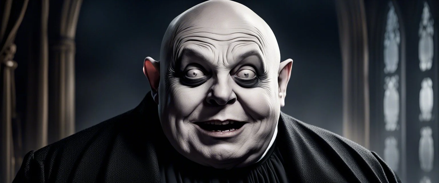 vanity cover, elon musk as uncle fester in the adams family