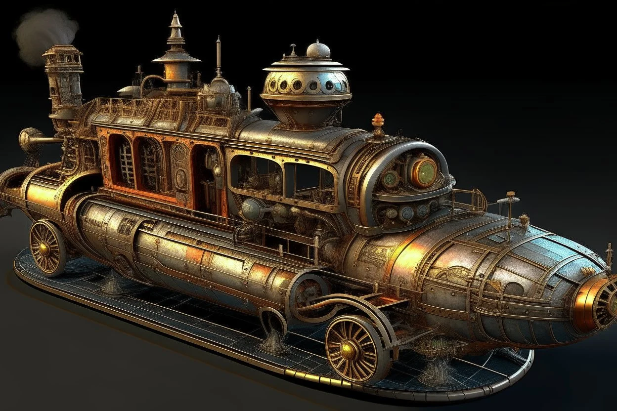 steam punk artificer magic cruiser